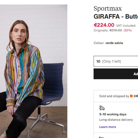 HP👌Trend Alert! Multicolour shirt M (US 10) - Picture 9 of 11